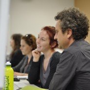 Taste test for diploma students with grounds recycled organically